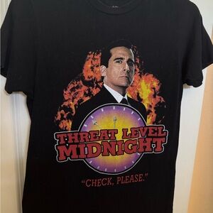 Black Graphic Michael Scott T-Shirt